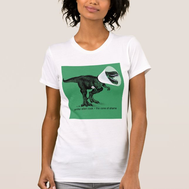 T Rex Cone of Shame    Jennifer ellen Cook T-Shirt (Vorderseite)