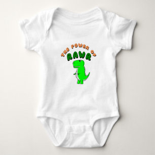 T-Rex des Powers von RAWR Baby Strampler