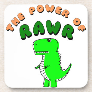 T-Rex des Powers von RAWR Untersetzer