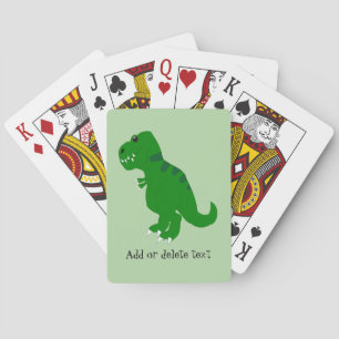 T Rex Design Individuelle Hintergrundfarbe persona Spielkarten
