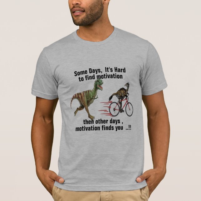 t-rex dinasaurs lustiger Motivation Tyrannosaurus T-Shirt (Vorderseite)