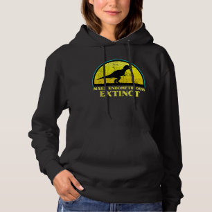 T Rex Dino Endometriose Aussterben Bewusstsein Ki Hoodie