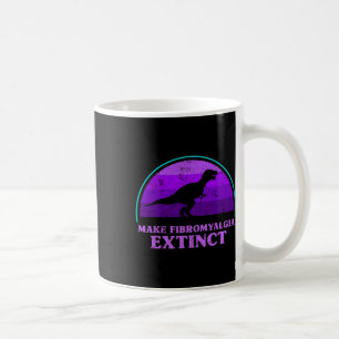 T Rex Dino macht Fibromyalgie zum Tod eines ausges Kaffeetasse