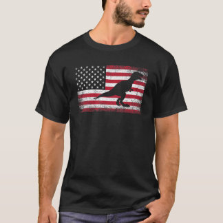 T Rex Dinosaur 4. Juli Amerikanische Flagge Amerik T-Shirt
