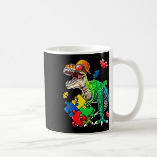 T Rex Dinosaur Autismus Bewusstsein Puzzle Piece G Kaffeetasse
