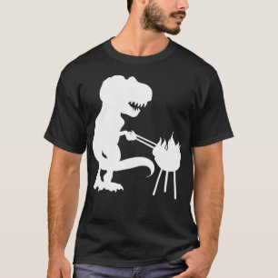 T Rex Dinosaur BBQ Grill Daddysaurus Fathers T-Shirt