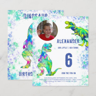 T Rex Dinosaur Birthday Party Foto