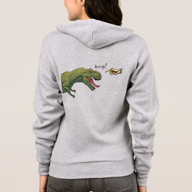T-Rex Dinosaur Boop Tyrannosaurus womens Hoodie (Rückseite)