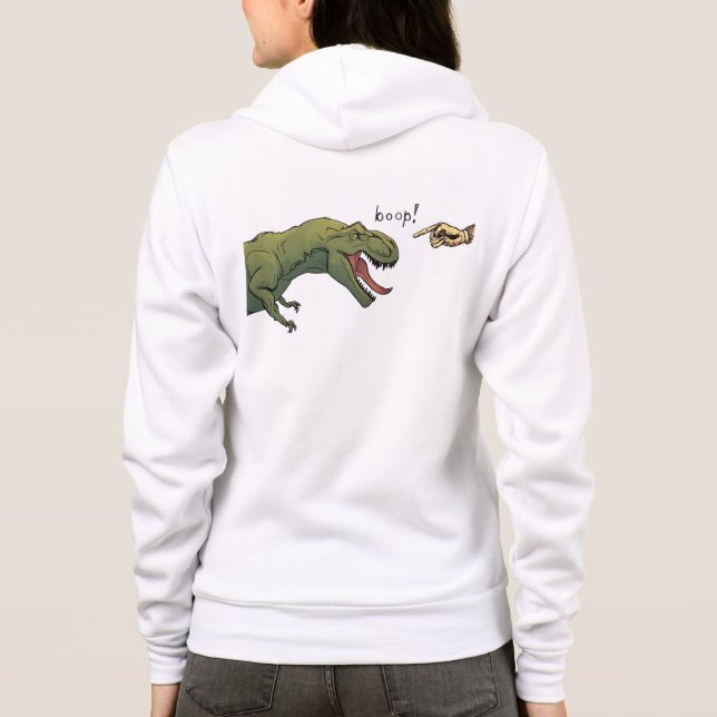 T-Rex Dinosaur Boop Tyrannosaurus womens Hoodie (Rückseite)