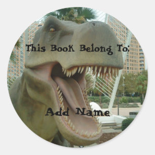 T-Rex Dinosaur Buchzeichen Sticker