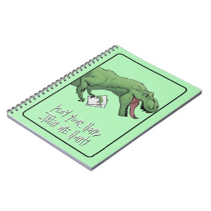 T-Rex Dinosaur Card Game Poker Kartenspielen Notizblock