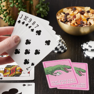T-Rex Dinosaur Card Game Poker Kartenspielen Spielkarten