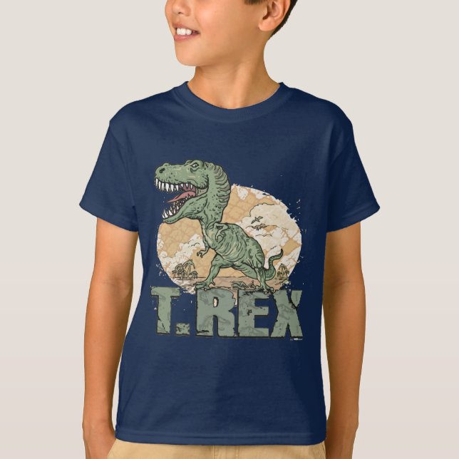 T. Rex Dinosaur durch Mudge Studios T-Shirt (Vorderseite)