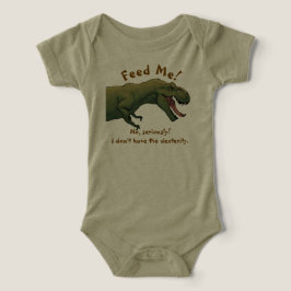 T-Rex Dinosaur Fütterte mir Baby Outfit 1 Stück