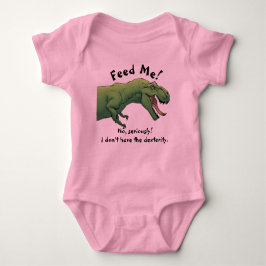 T-Rex Dinosaur Fütterte mir Baby Outfit 1 Stück Strampler