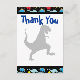 T Rex Dinosaur Geburtstagsparty Danke Karten