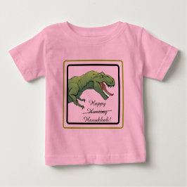 T-Rex Dinosaur Hanukkah Unisex Baby Outfit Baby T-shirt