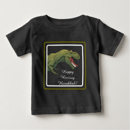 T-Rex Dinosaur Hanukkah Unisex Baby Outfit Baby T-shirt