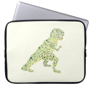 T-REX Dinosaur in Punkten Laptopschutzhülle