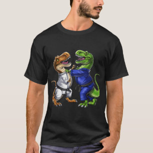 T-Rex-Dinosaur-Jiu-Jitsu-Ringer T-Shirt