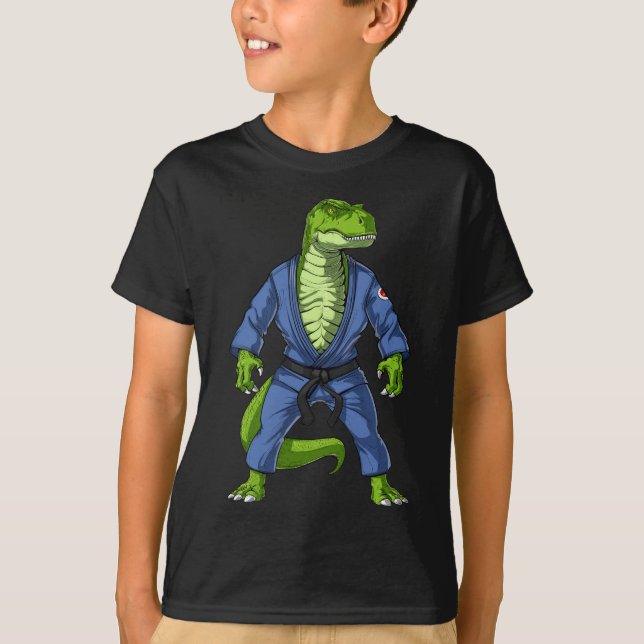 T-Rex Dinosaur Jiu-Jitsu T-Shirt (Vorderseite)
