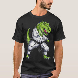 T-Rex Dinosaur Karate Kämpfer T-Shirt