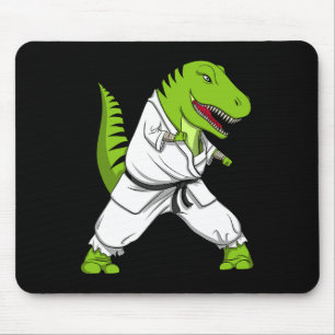 T-Rex Dinosaur Karate Kickboxen Martial Arts Jiu- Mousepad