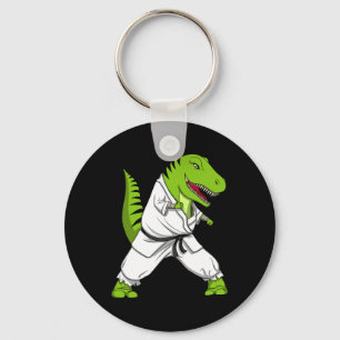 T-Rex Dinosaur Karate Kickboxen Martial Arts Jiu- Schlüsselanhänger