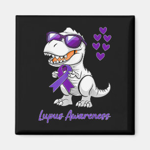 T-rex Dinosaur Lupus Sensibilisierungstag Dino Kle Magnet