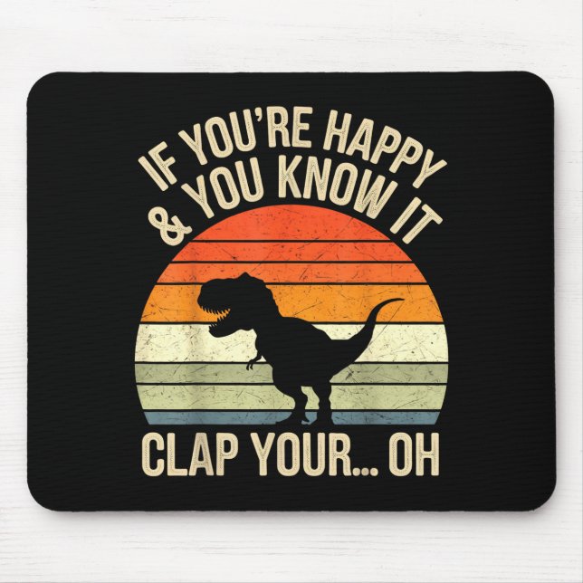 T Rex Dinosaur Meme Lustiger Dino Für Männer Fraue Mousepad (Vorne)