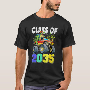 T Rex Dinosaur Monster Truck Klasse 2035 Pre K T-Shirt