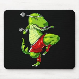 T-Rex Dinosaur Muay Thai Boxen Karate Kampfsport Mousepad