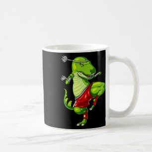 T-rex Dinosaur Muay Thai Boxing Karate Martial Art Kaffeetasse