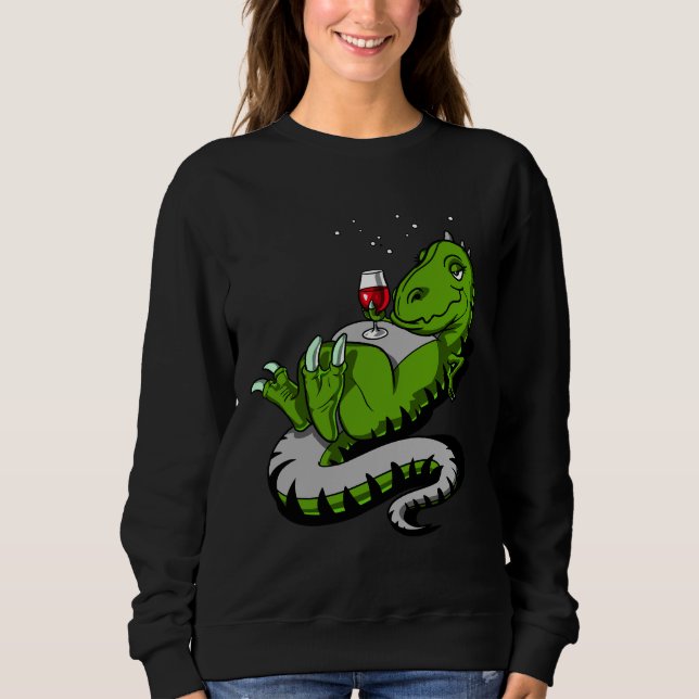 T Rex Dinosaur Party Sweatshirt (Vorderseite)