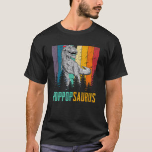 T Rex Dinosaur Poppop Saurus Familie Matching Fath T-Shirt