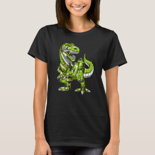T Rex Dinosaur Robot Futuristic Science Fiction Bo T-Shirt