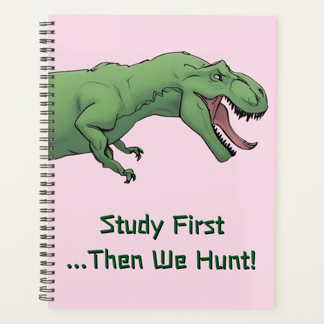 T-Rex Dinosaur School Softcover School Planner Planer (Vorderseite)