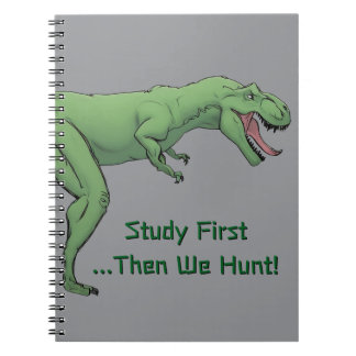 T-Rex Dinosaur School Spiral Notebook Papier Notizblock