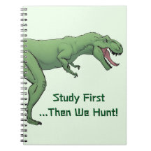 T-Rex Dinosaur School Spiral Notebook Papier