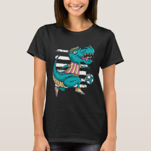 T-Rex-Dinosaur spielt Fußball - Trex-Design T-Shirt