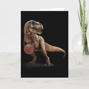 T-Rex-Dinosaur spielt Skelett Lustiger Dinosaurier Karte