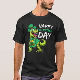 T Rex Dinosaur , St Patrick's Day Toddler T-Shirt