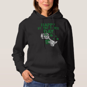 T Rex Dinosaur St Patricku2019s Day Kleinkind Boys Hoodie