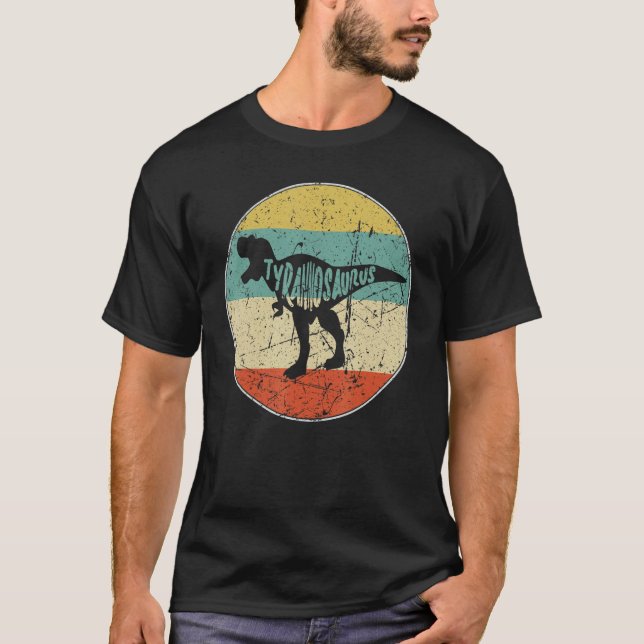 T Rex Dinosaur Streetwear Retro Paleontologist Tyr T-Shirt (Vorderseite)