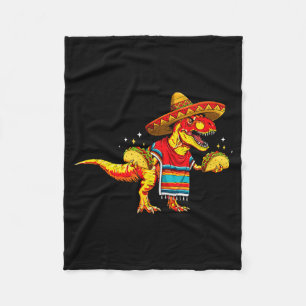T-Rex-Dinosaur-Taco-Liebhaber Cinco de Mayo Sombre Fleecedecke