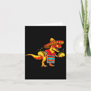 T-Rex-Dinosaur-Taco-Liebhaber Cinco-de-Mayo-Sombre Karte