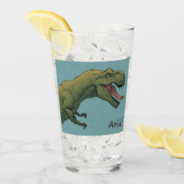 T-Rex Dinosaur Thirsty! Trinkglas Glas