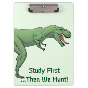 T-Rex Dinosaur tyrannosaurus School Clipboard Klemmbrett
