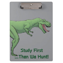 T-Rex Dinosaur tyrannosaurus School Clipboard Klemmbrett