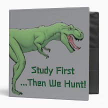 T-Rex Dinosaur Tyrannosaurus Schule 3-Ring Binder